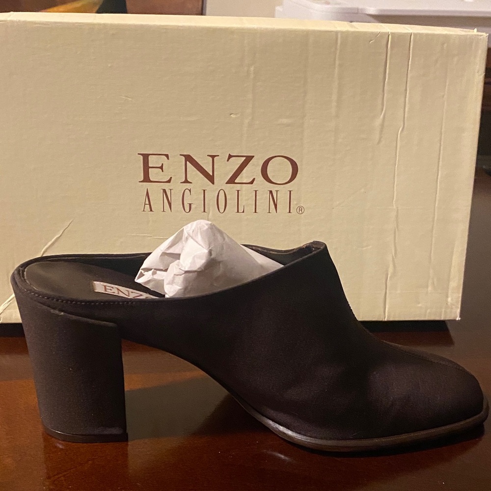 Enzo Angiolini Brown Mules